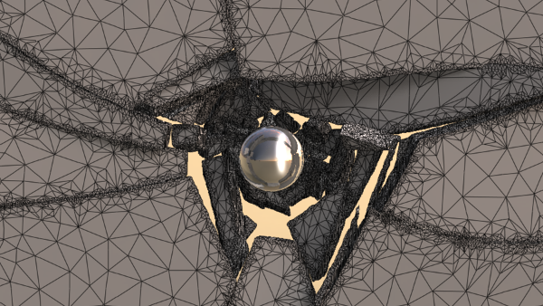 Adaptive Tetrahedral Meshes for Brittle Fracture Simulation